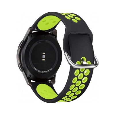 Curea Ceas Tech Compatibila Cu Samsung Galaxy Watch 3 - 41mm Negru/verde